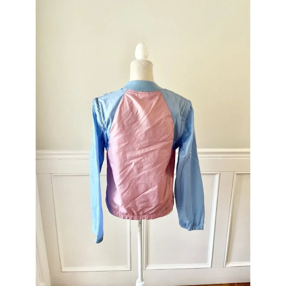 SUB4 Vintage Windbreaker Jacket L Pink Blue - Picture 4 of 5
